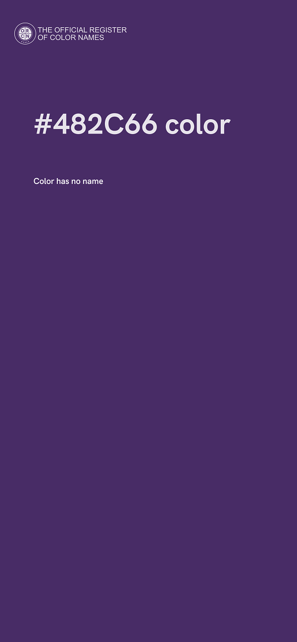 #482C66 color image