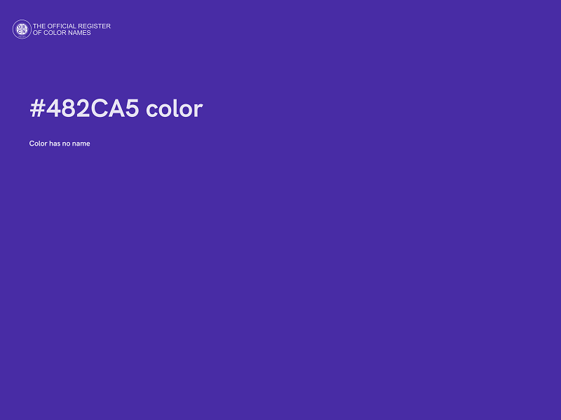 #482CA5 color image