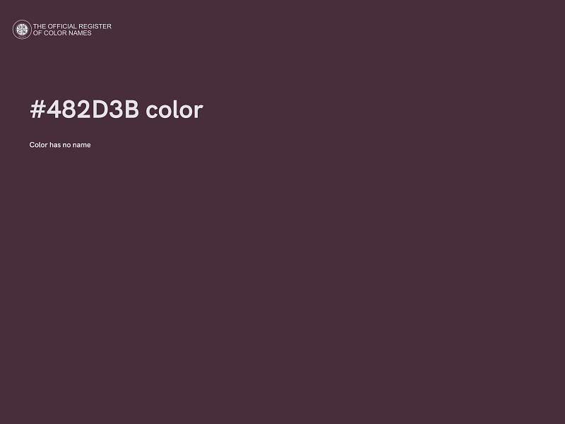 #482D3B color image