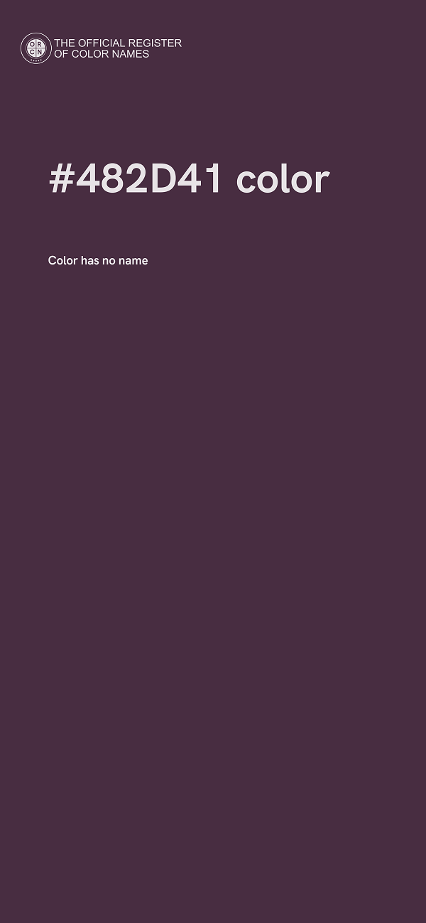 #482D41 color image