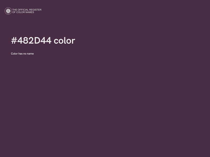 #482D44 color image