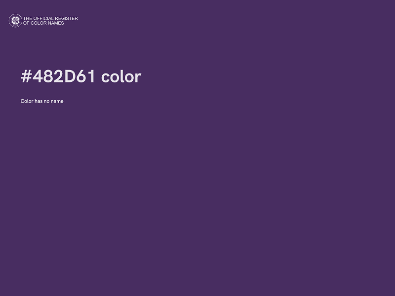 #482D61 color image