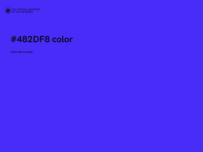 #482DF8 color image