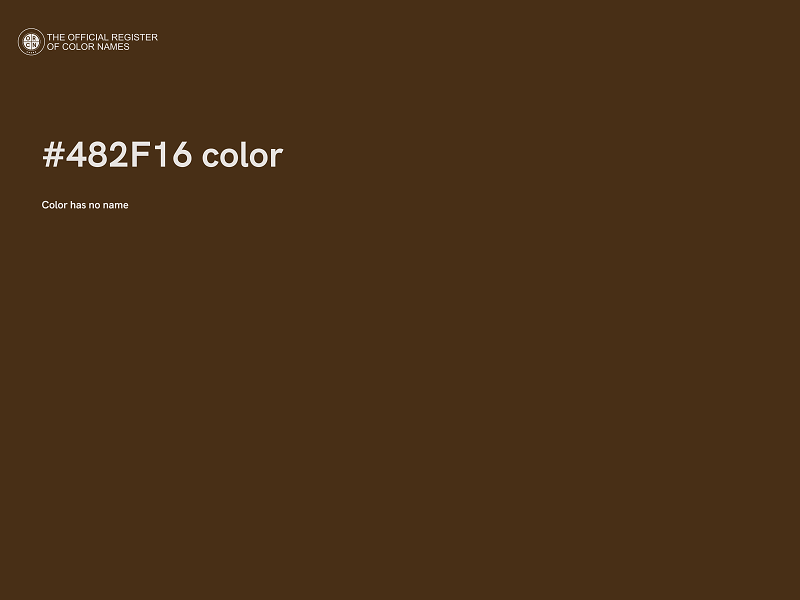 #482F16 color image