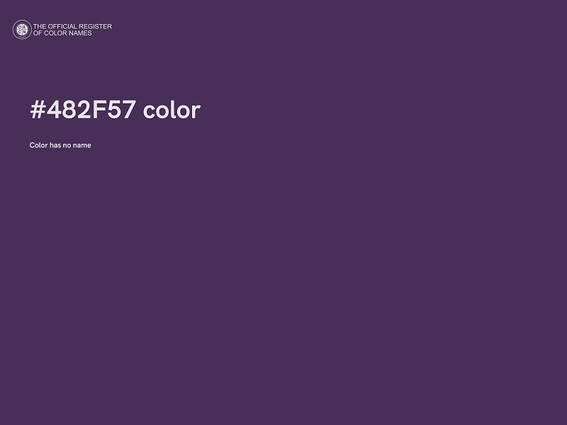 #482F57 color image