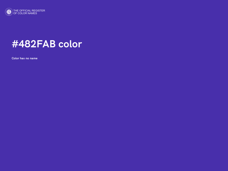 #482FAB color image