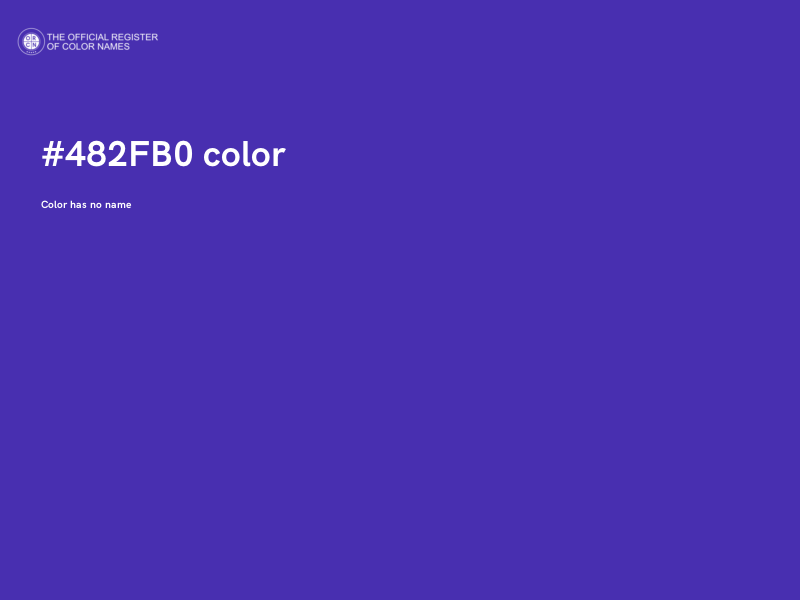 #482FB0 color image