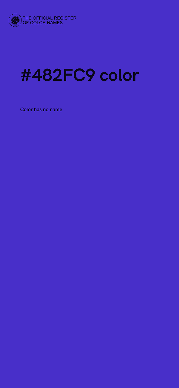 #482FC9 color image
