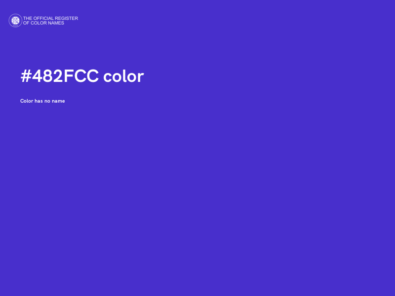 #482FCC color image