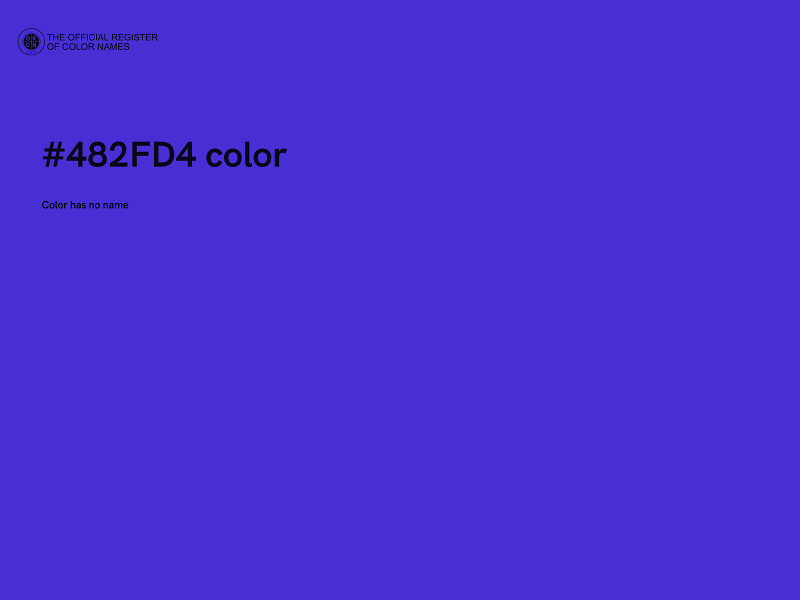 #482FD4 color image