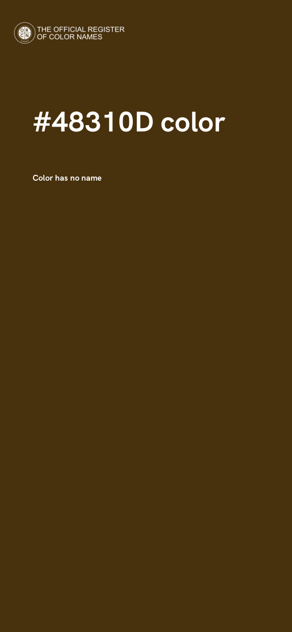 #48310D color image