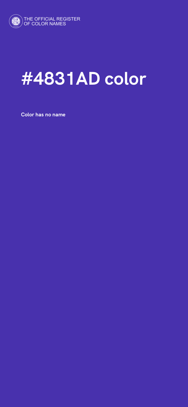 #4831AD color image