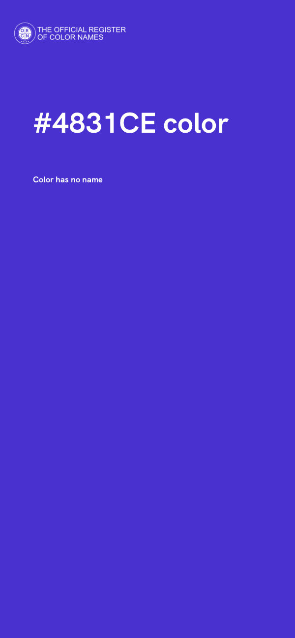 #4831CE color image