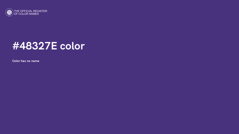 #48327E color image