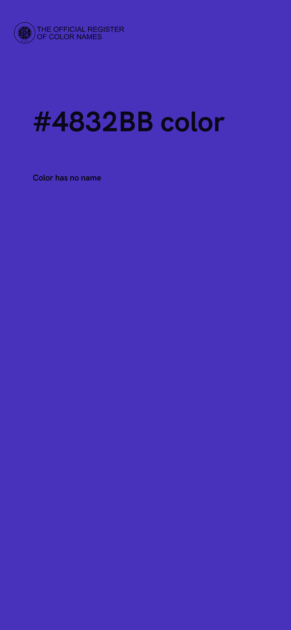 #4832BB color image