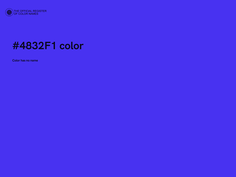 #4832F1 color image