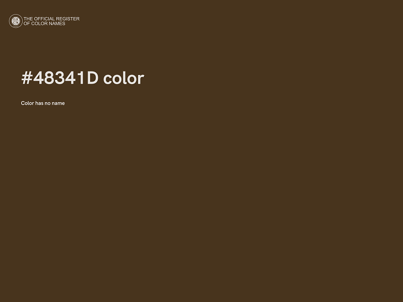 #48341D color image