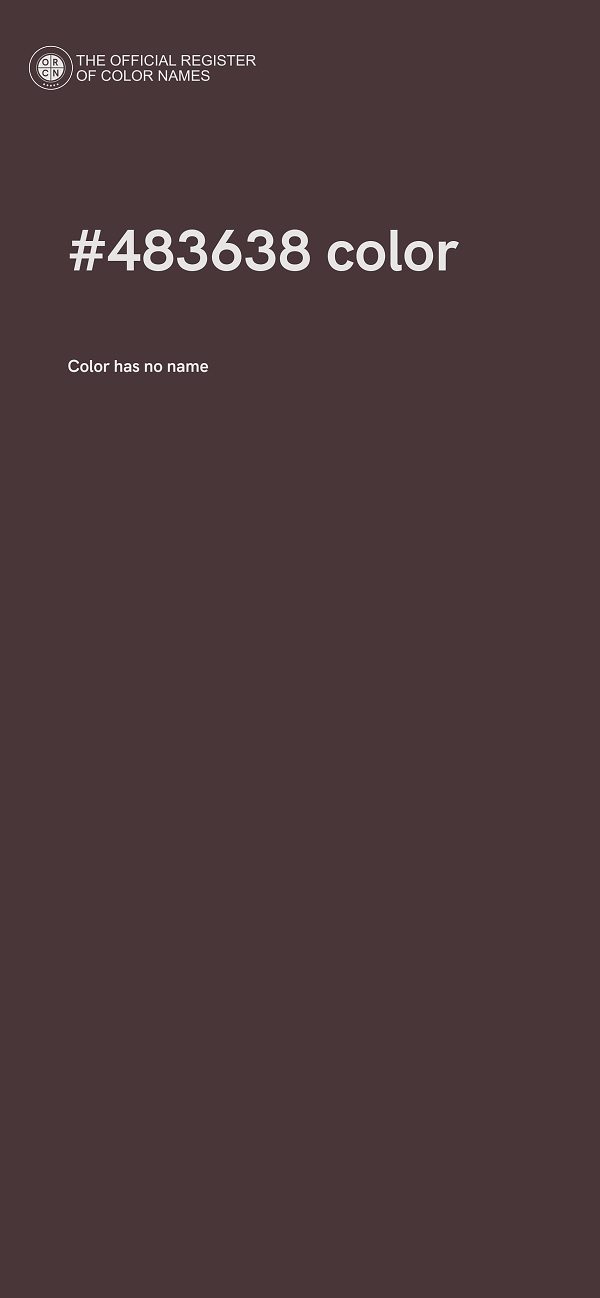 #483638 color image