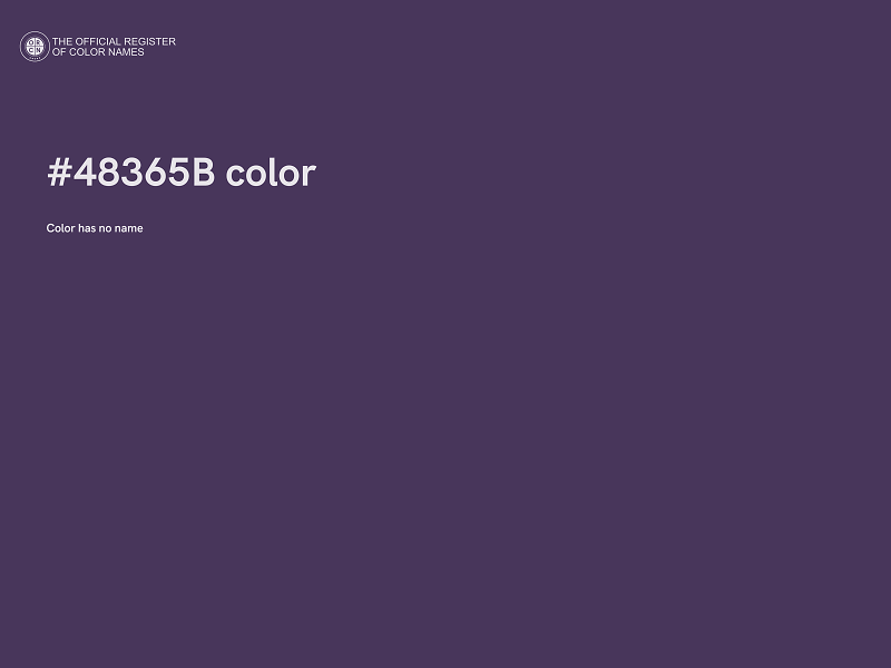 #48365B color image