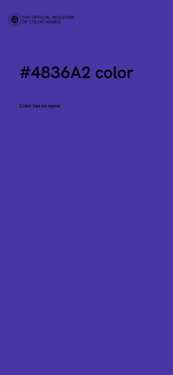 #4836A2 color image