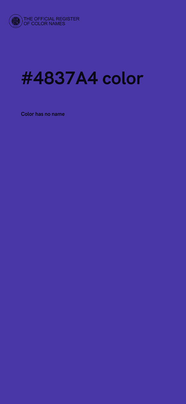 #4837A4 color image