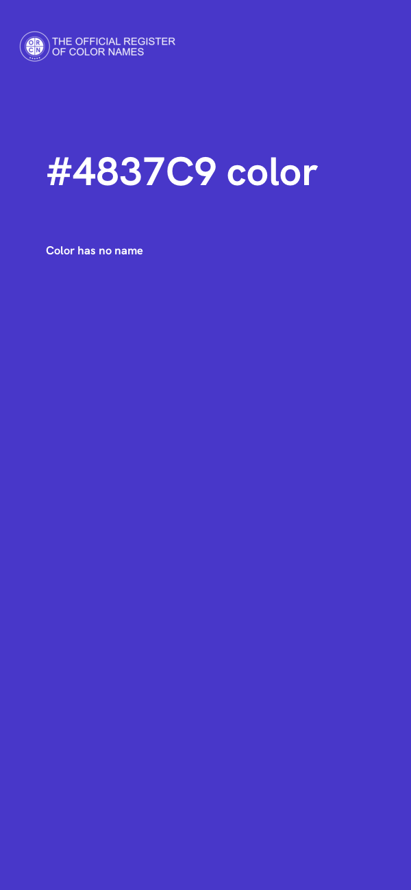 #4837C9 color image