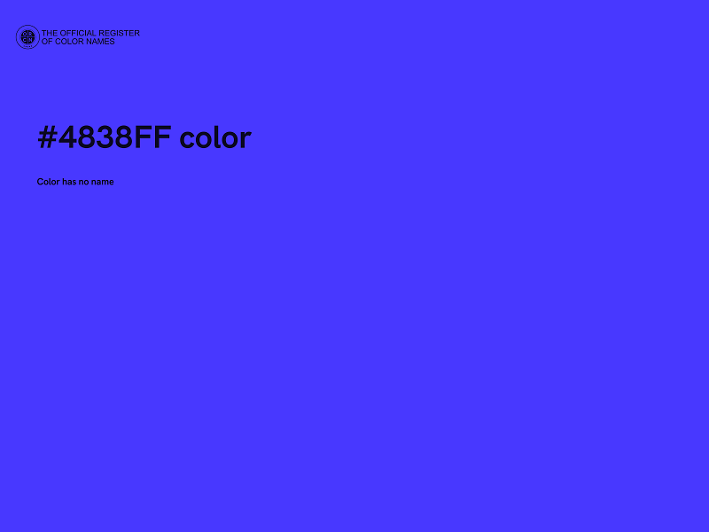 #4838FF color image