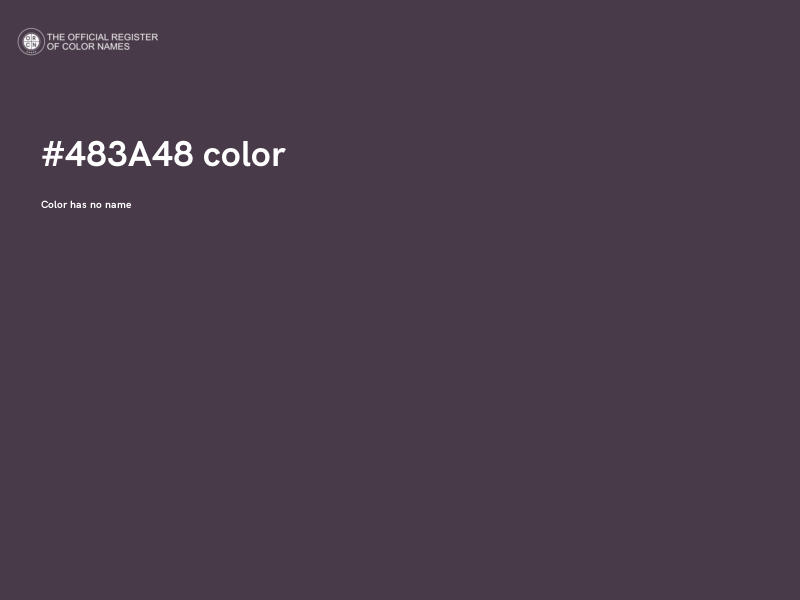 #483A48 color image