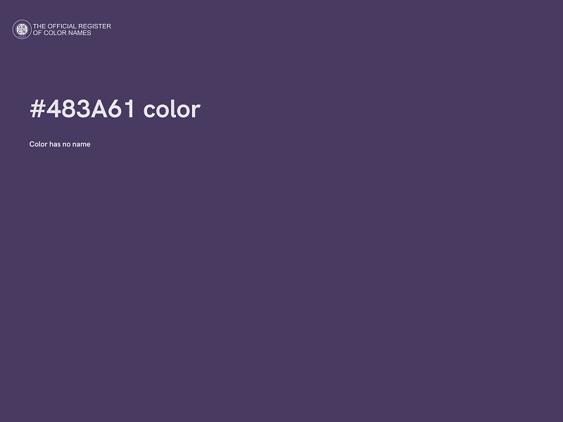 #483A61 color image