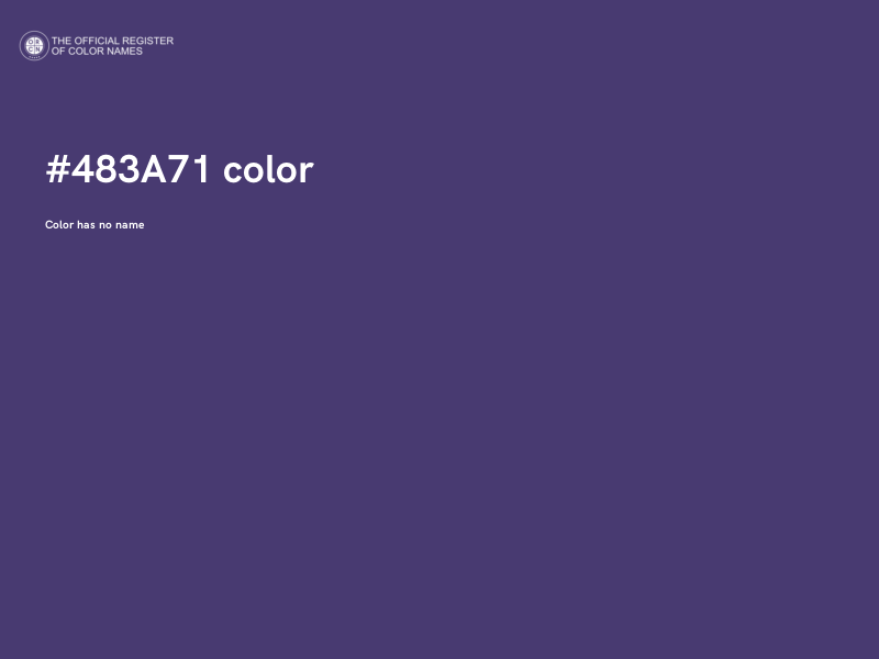 #483A71 color image