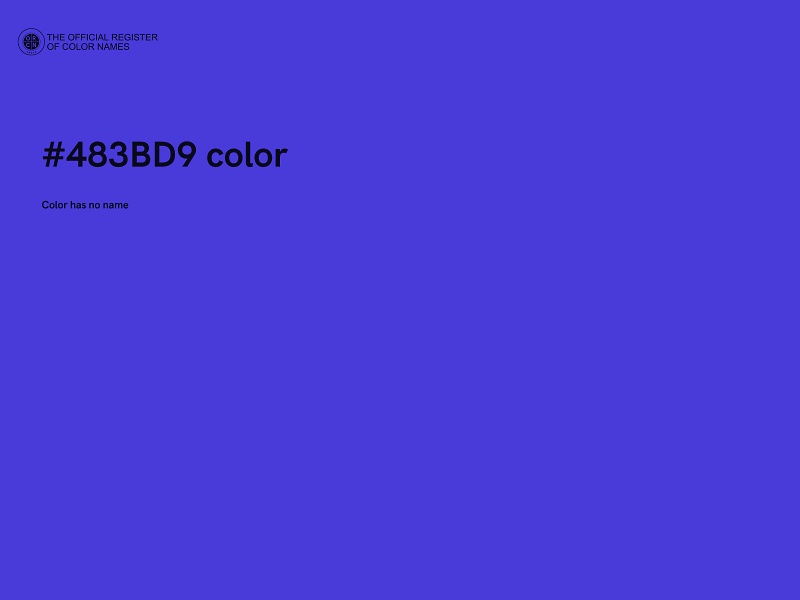 #483BD9 color image