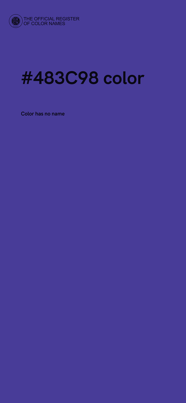 #483C98 color image