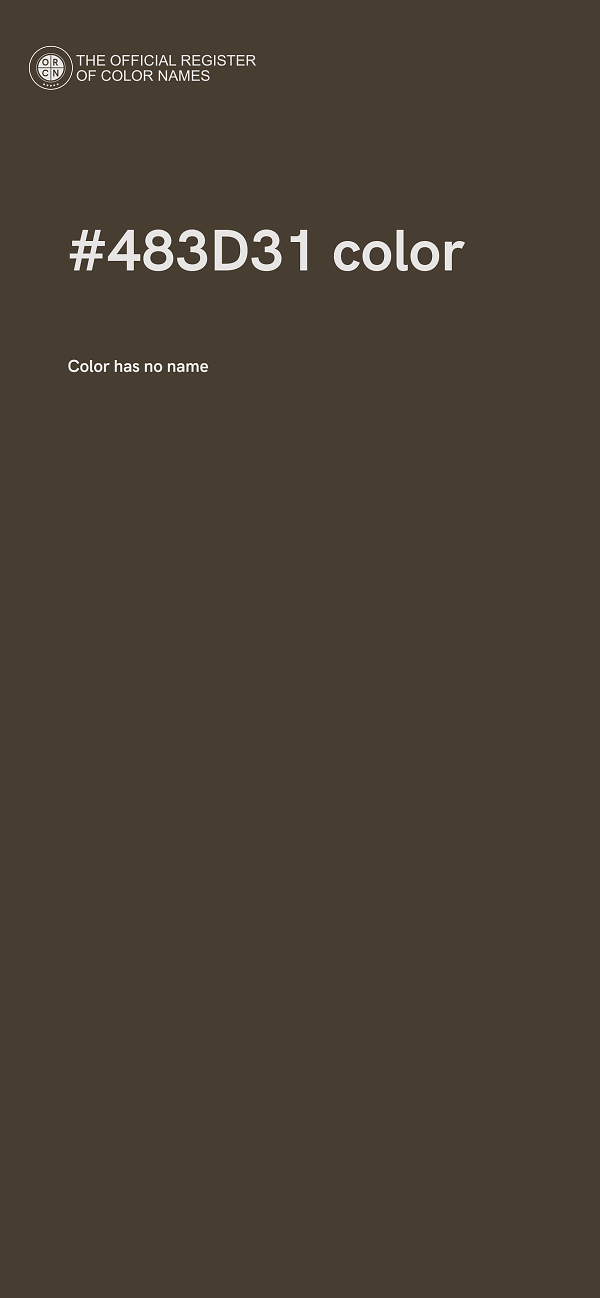 #483D31 color image