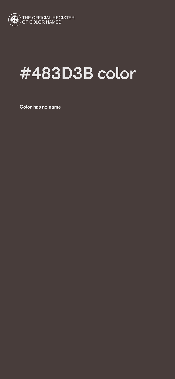 #483D3B color image