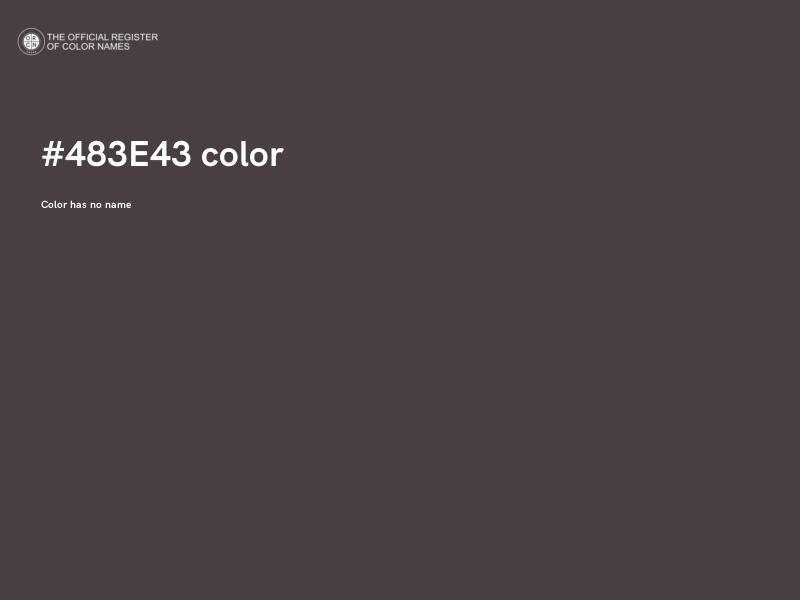 #483E43 color image