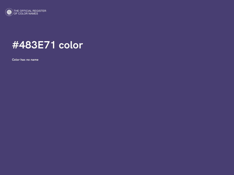 #483E71 color image