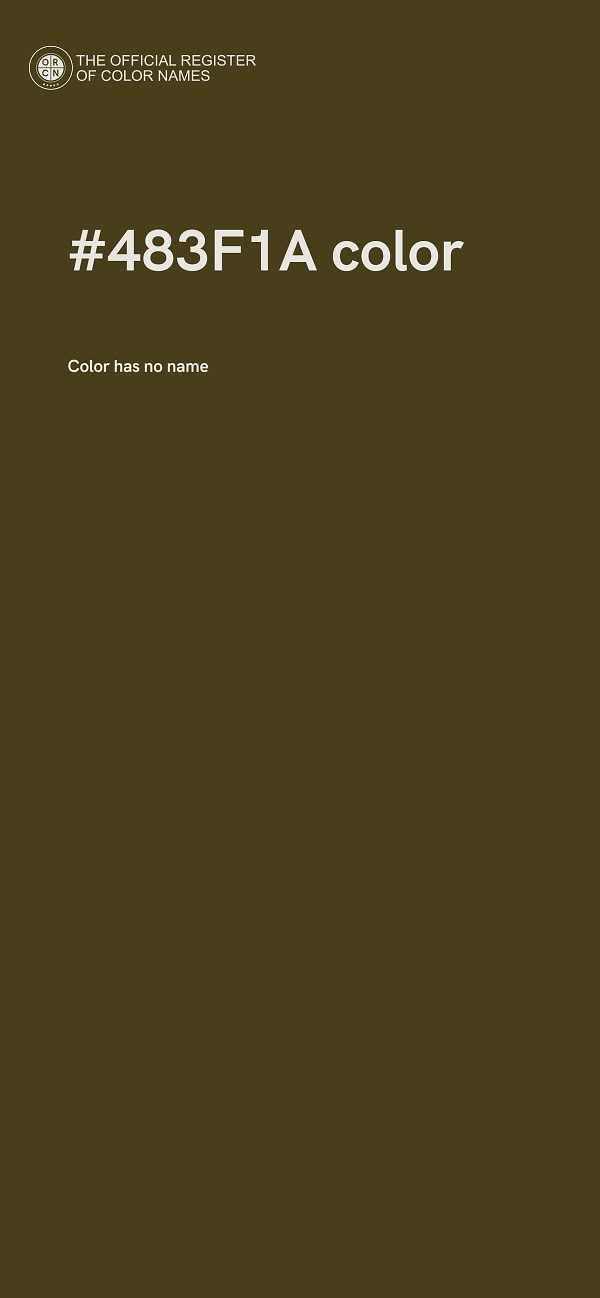 #483F1A color image