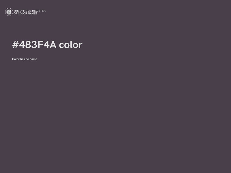 #483F4A color image