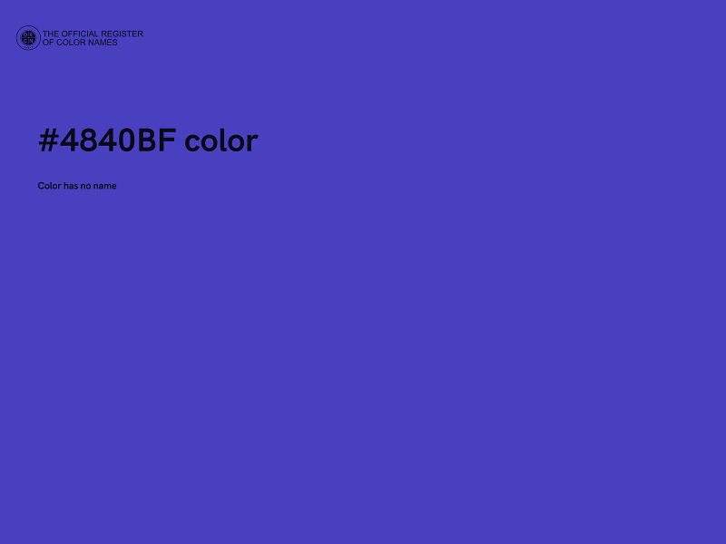 #4840BF color image