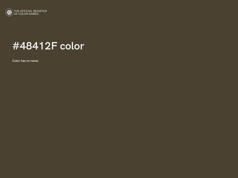 #48412F color image