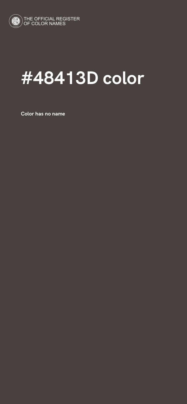 #48413D color image