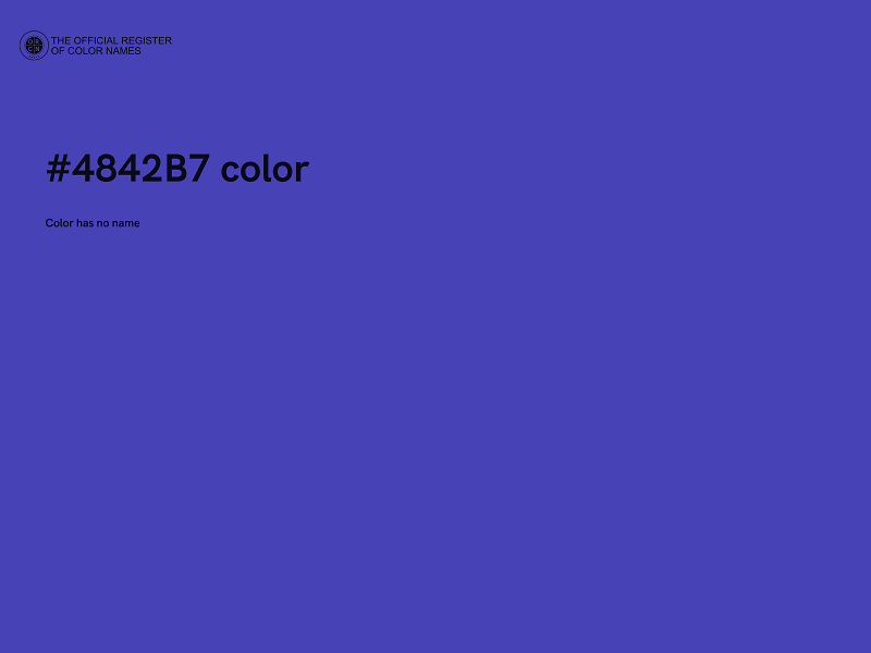 #4842B7 color image