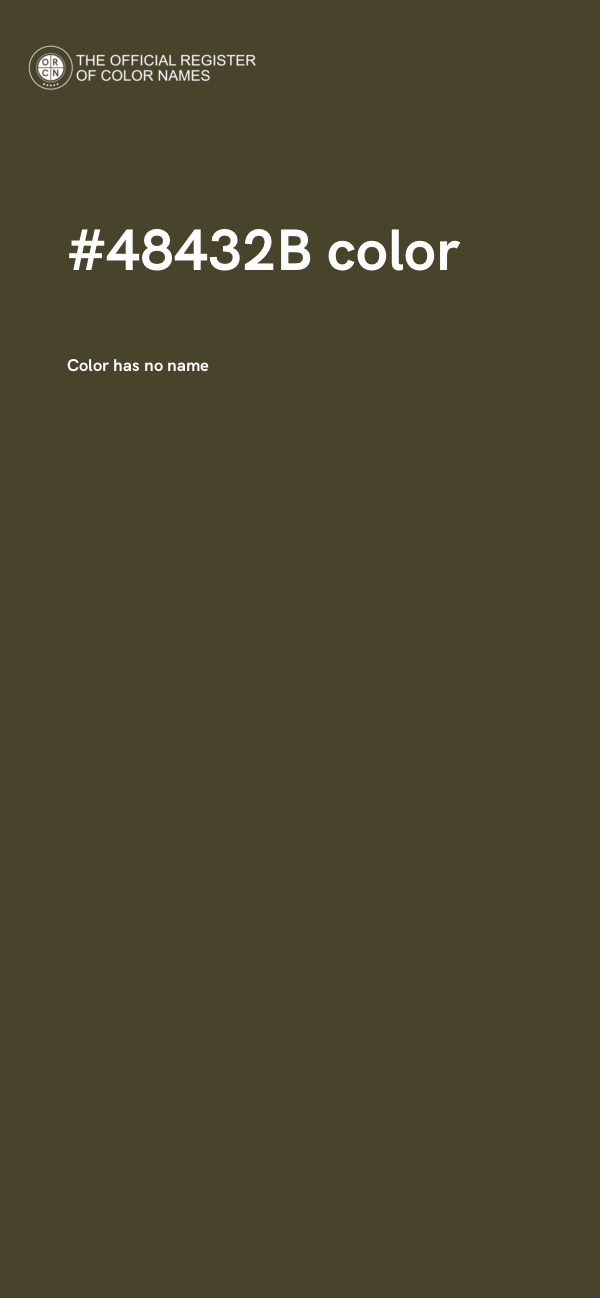 #48432B color image
