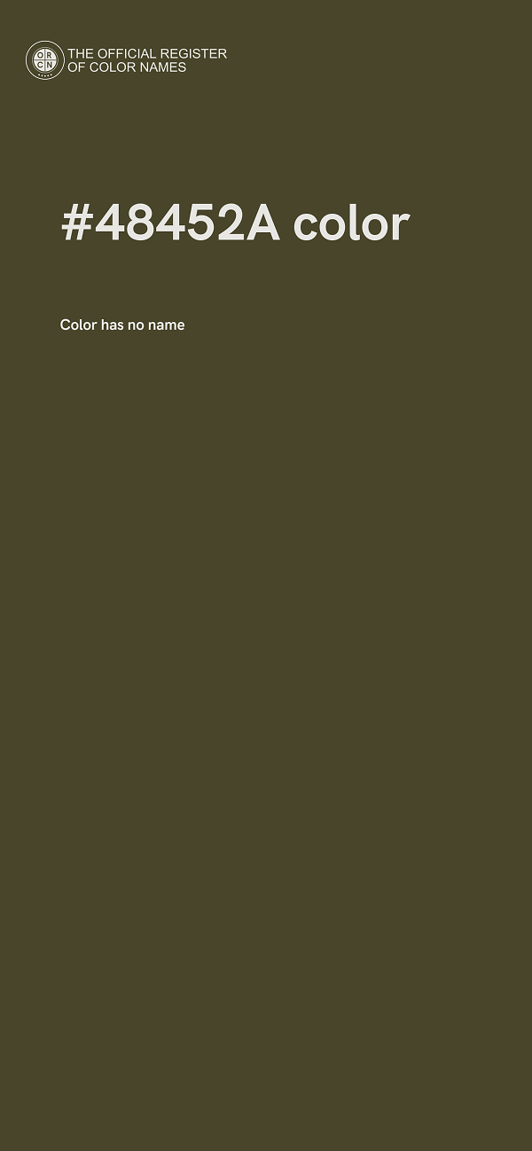 #48452A color image