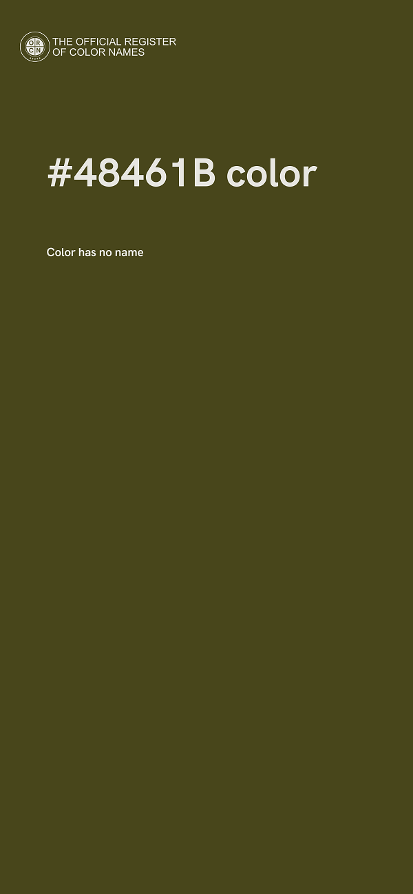 #48461B color image