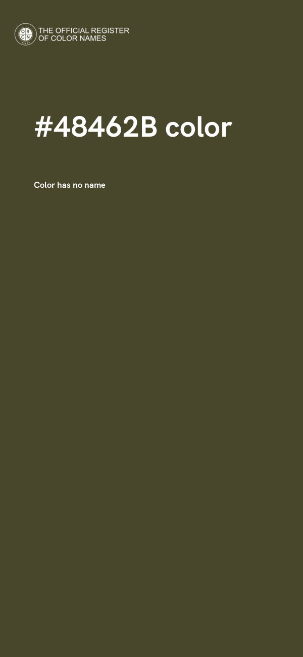 #48462B color image