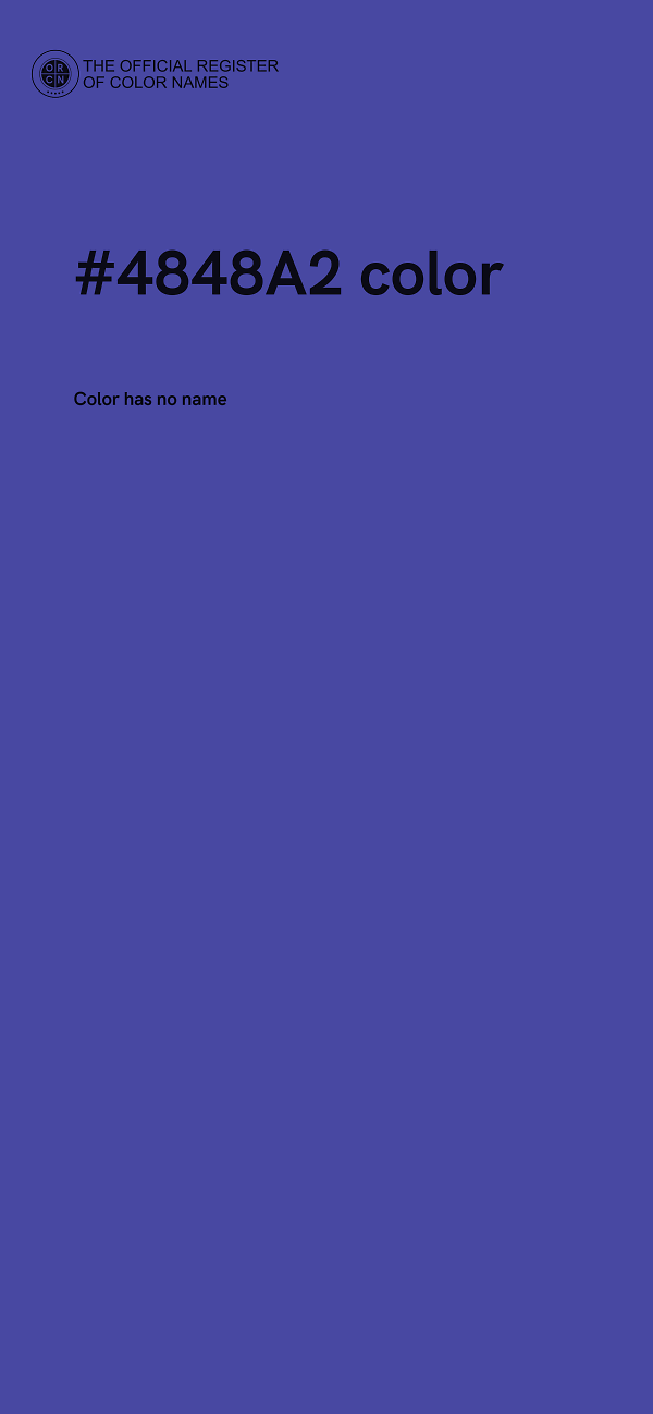 #4848A2 color image