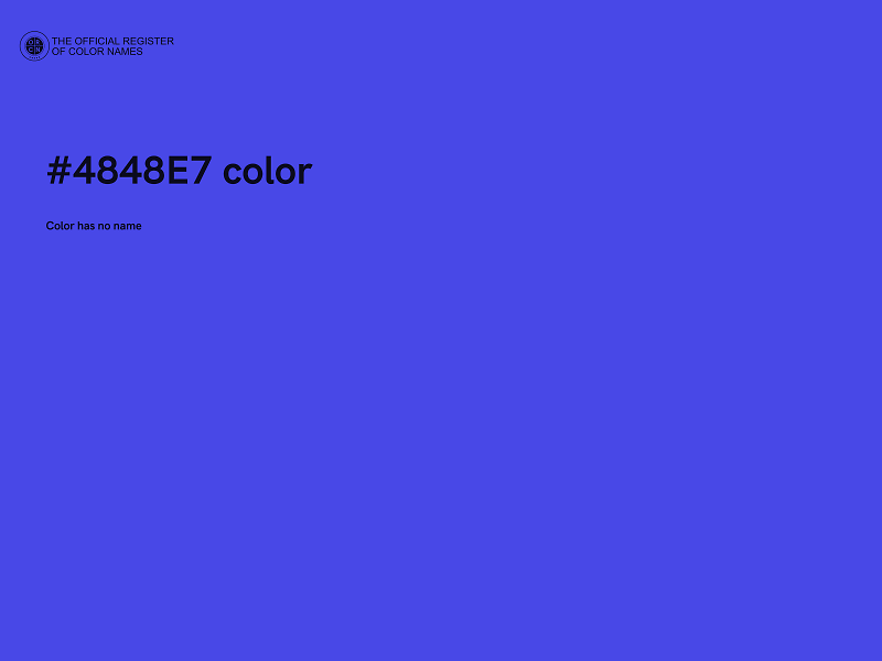 #4848E7 color image