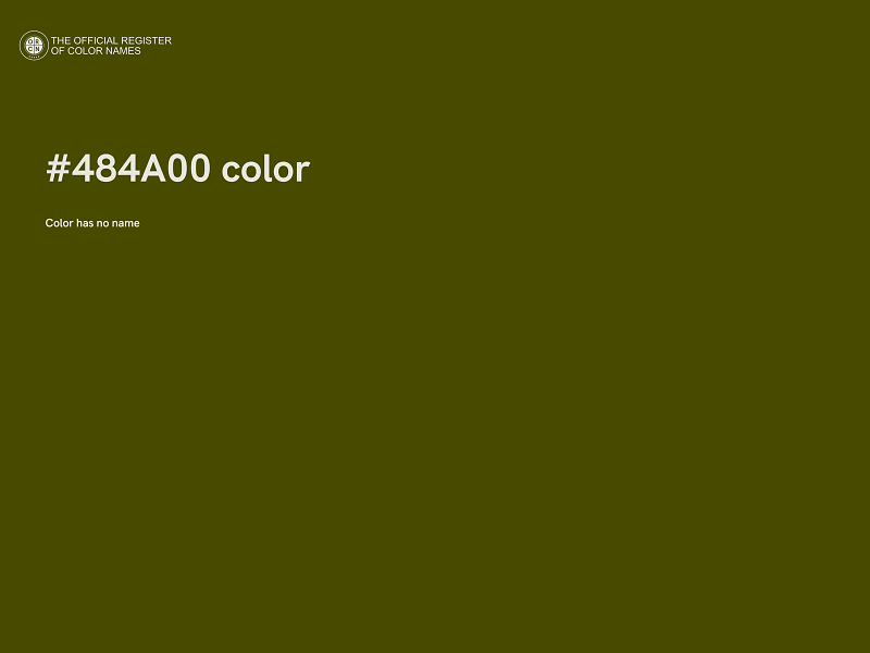 #484A00 color image