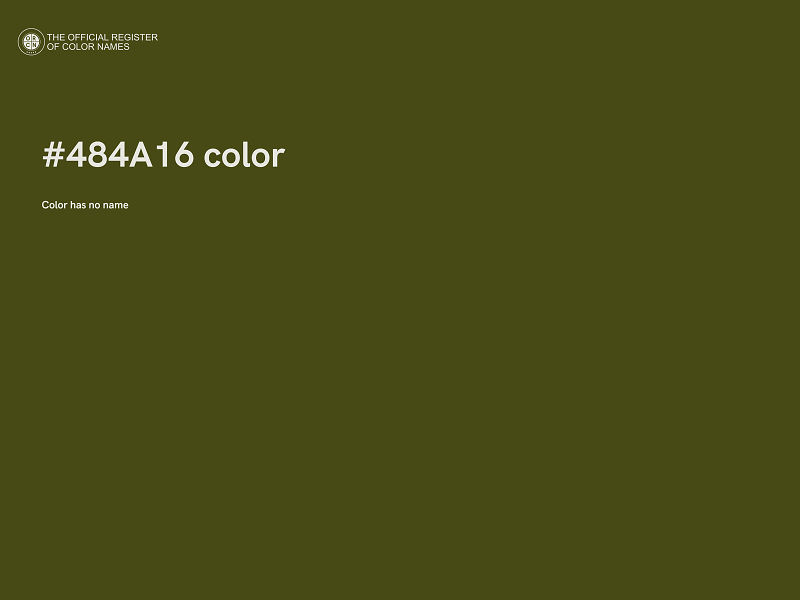 #484A16 color image